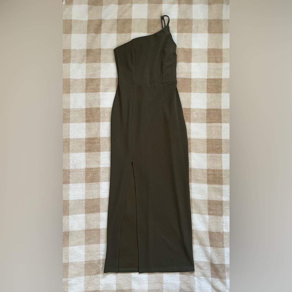 NWT PrettyGarden Women’s Elegant Olive Army Green Women's Dress Size Small
